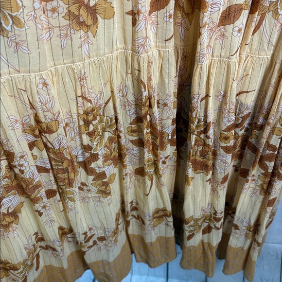 SPELL Coco Lei Mumu Maxi Caramel Dress size small - Picture 6 of 10
